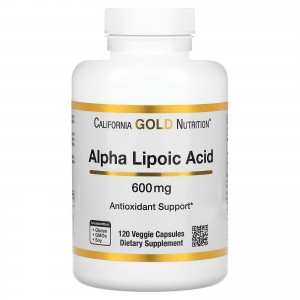California Gold Nutrition Alpha Lipoic Acid α 硫辛酸 600 毫克 120顆裝