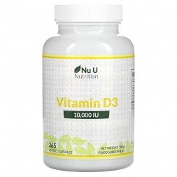 Nu U Nutrition Vitamin D3 10,000 IU 維生素 D3 10000 國際單位 365顆裝