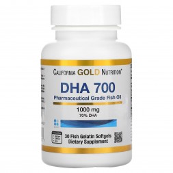 California Gold Nutrition DHA 700 魚油，專用級，1,000 毫克 30顆裝