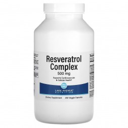 Lake Avenue Nutrition, Resveratrol Complex 白藜蘆醇複合素食膠囊 500 毫克 250顆裝
